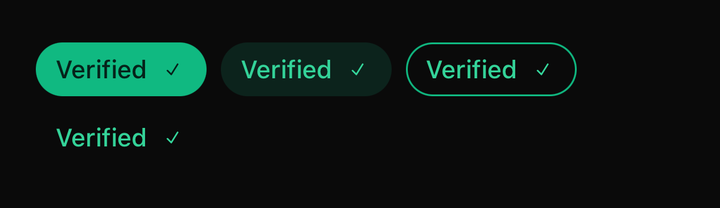 Trailing icon, every variant