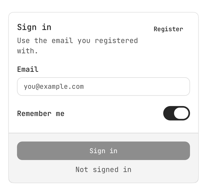 Sign in
