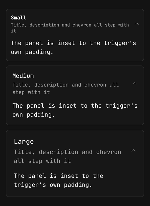 Sizes