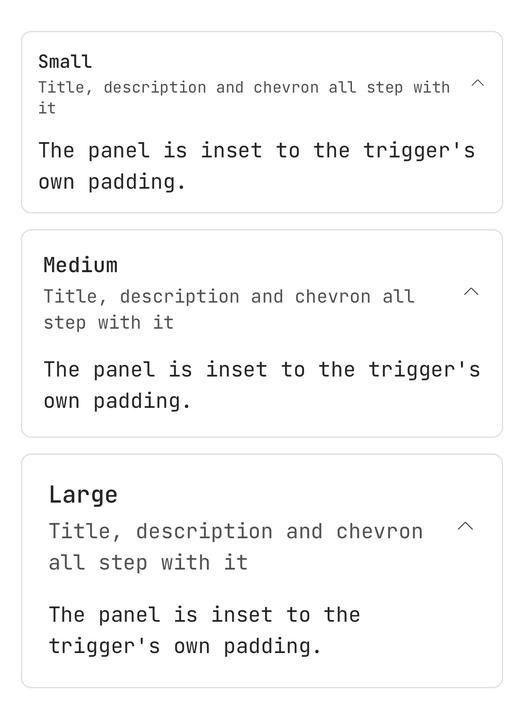 Sizes