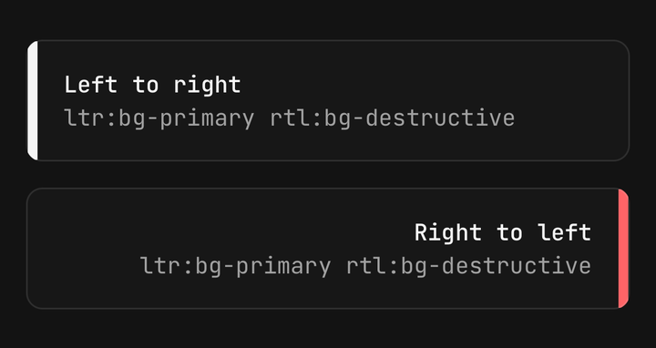 rtl: and ltr: classes
