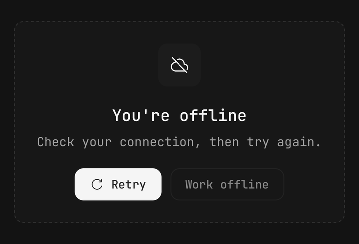Loading and disabled actions