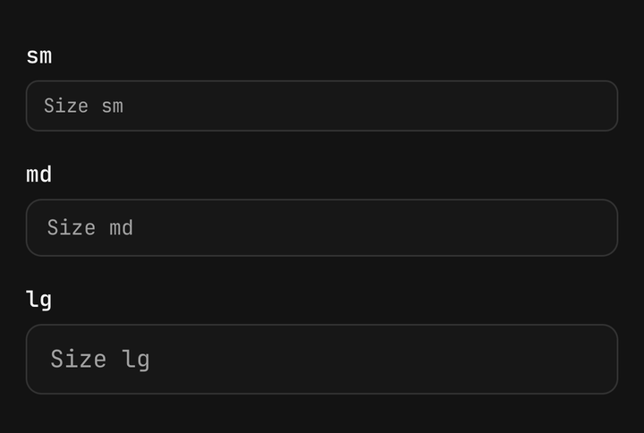Sizes