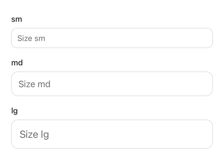 Sizes