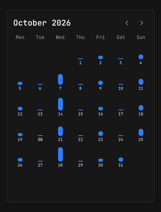 Days of your own