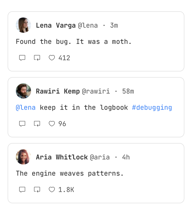 Compact timeline