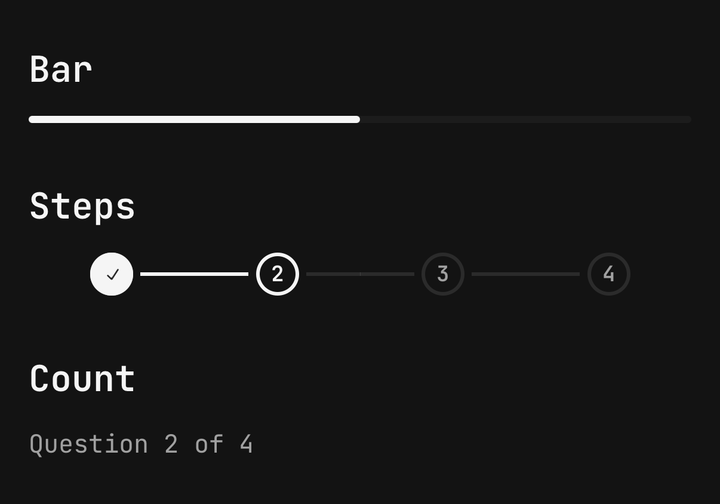 Progress variants