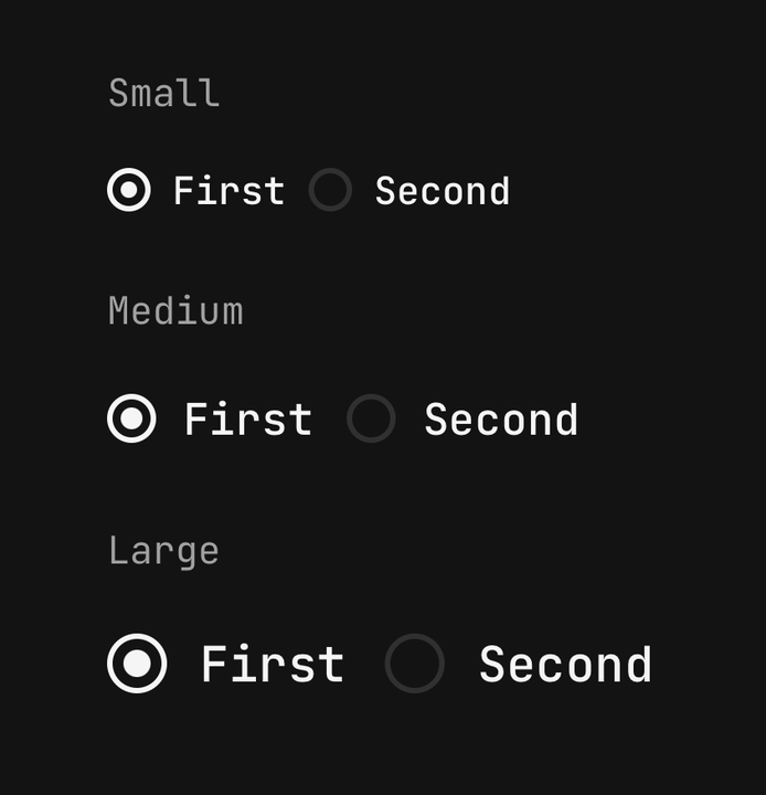 Sizes
