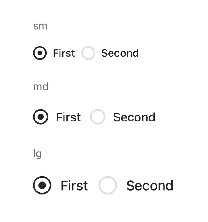 Sizes