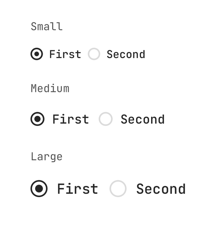 Sizes