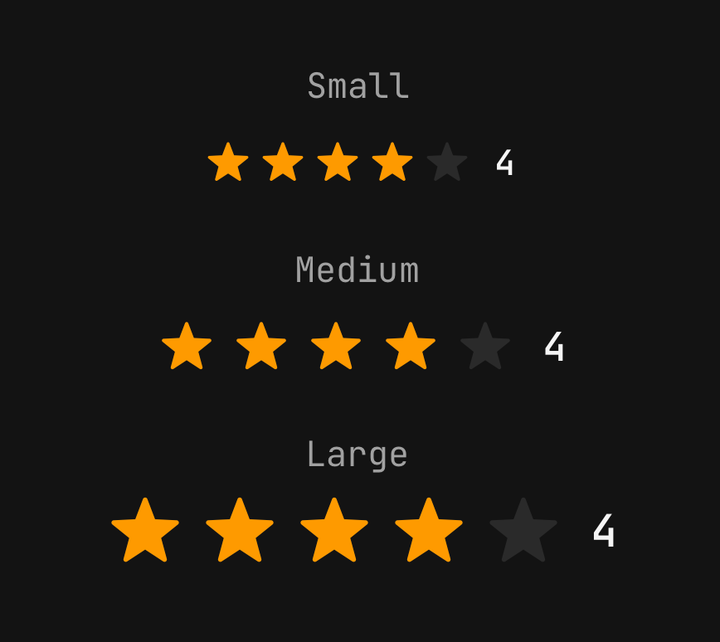 Sizes