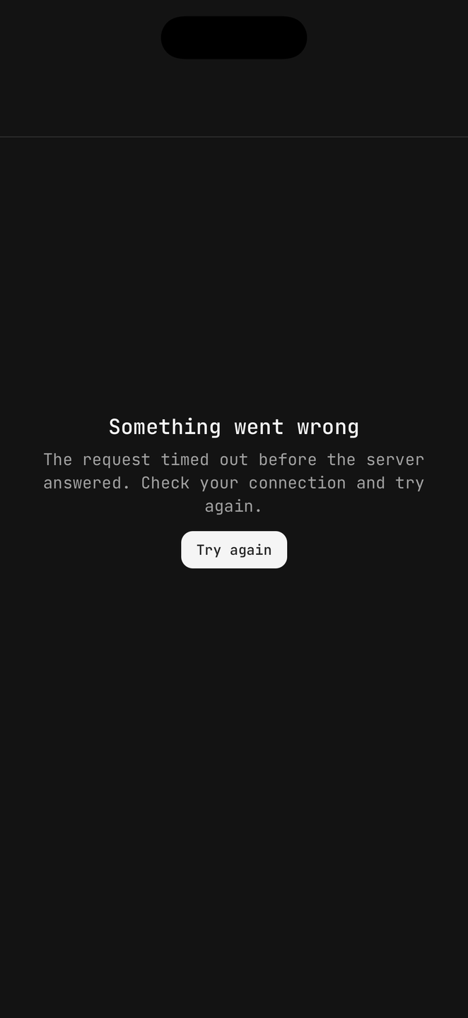 Loading and error