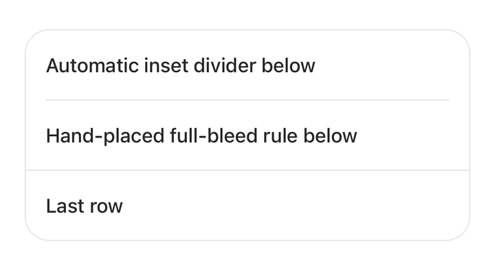 Inside a ListGroup