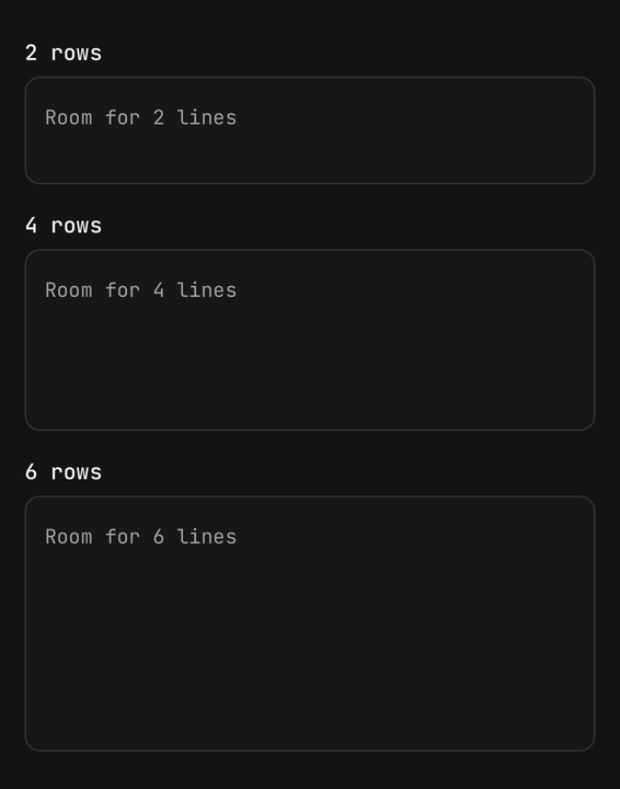 Rows
